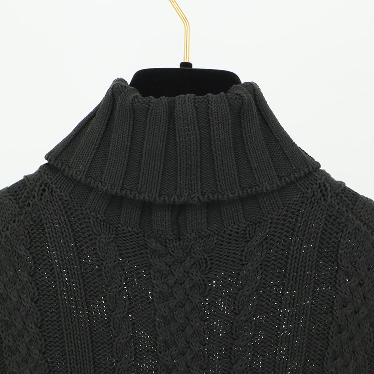 ノースリーブ ハイネックセーター