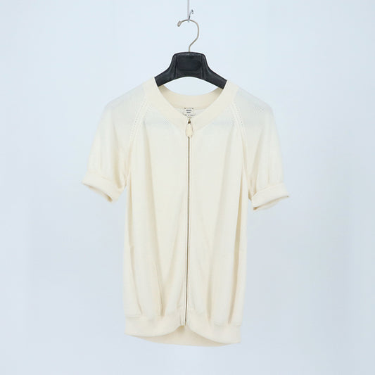 半袖ニットブルゾン